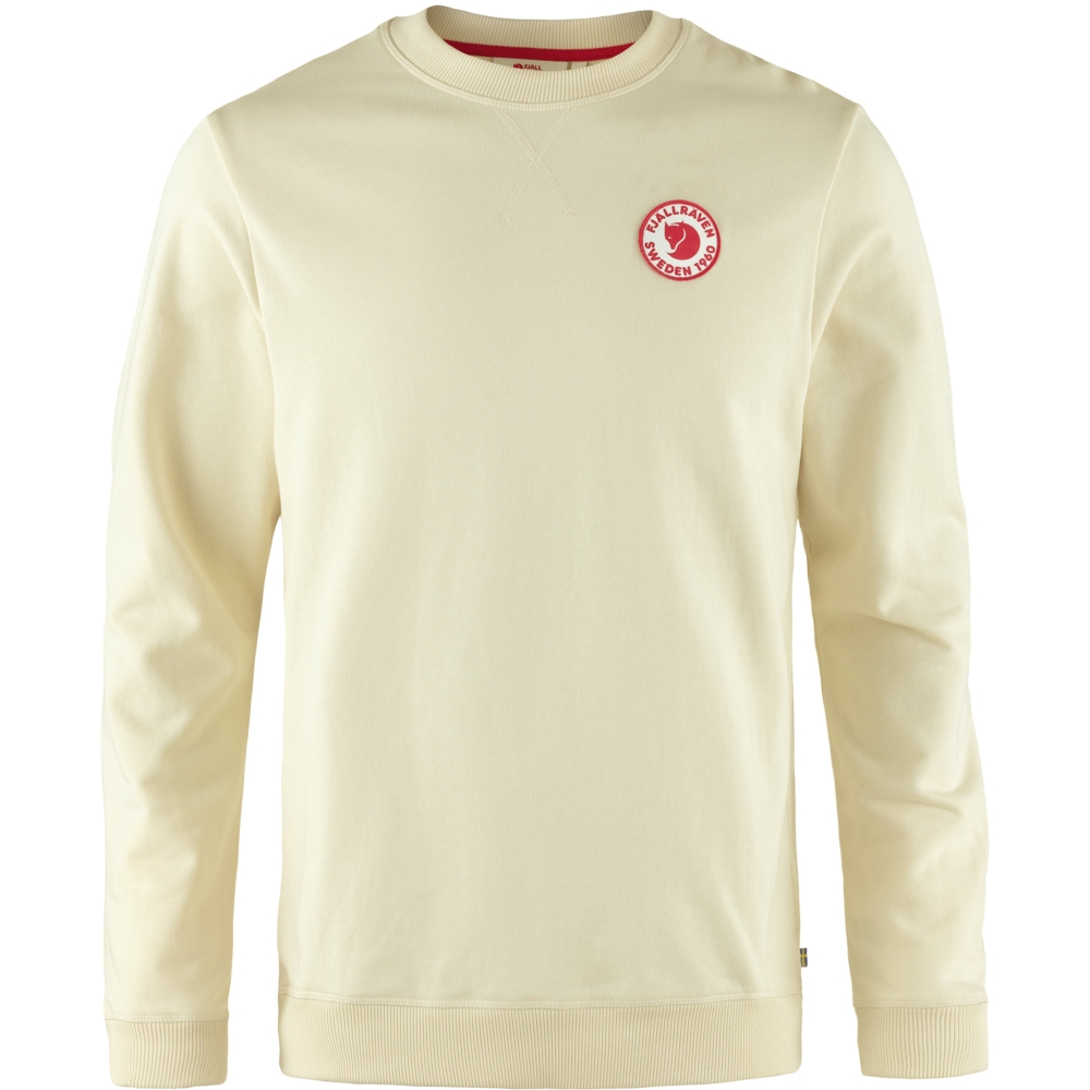 Fjällräven 1960 Logo Badge Sweater Chalk White F87163-113 fleeces en truien online bestellen bij Kathmandu Outdoor & Travel