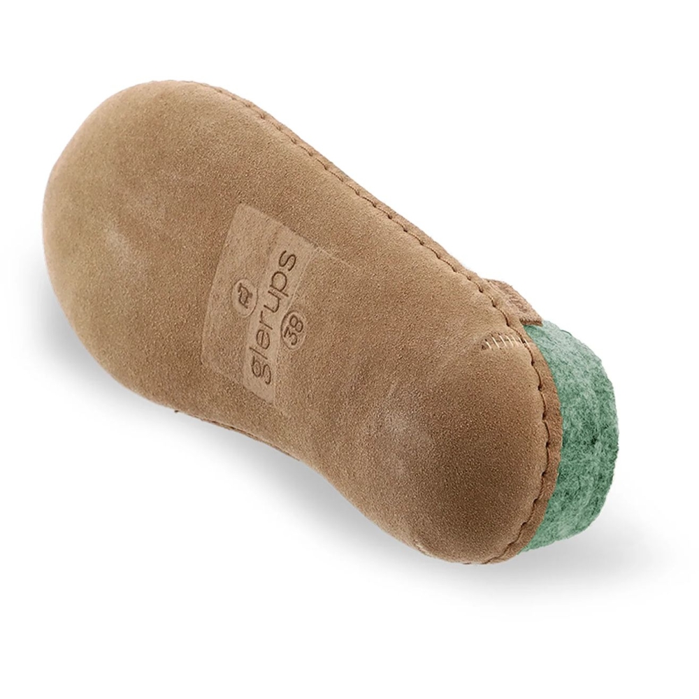 Glerups Glerups Slip-On Leather B-14-Moss pantoffels en huissokken  Glerups Slip-On Leather Moss B-14-Moss pantoffels en huissokken online bestellen bij Kathmandu Outdoor & Travel