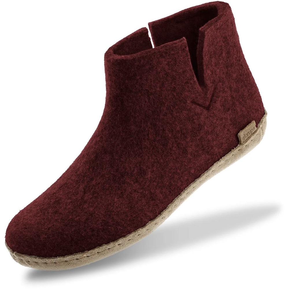 Glerups Glerups Boot Leather G-15-Beet pantoffels en huissokken  Glerups Boot Leather Beet G-15-Beet pantoffels en huissokken online bestellen bij Kathmandu Outdoor & Travel