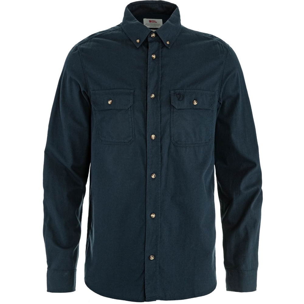 Fjällräven Övik Lite Flannel Shirt Dark Navy F12600311-555 shirts en tops online bestellen bij Kathmandu Outdoor & Travel