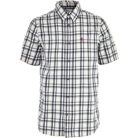Fjällräven  Övik Lite Shirt SS Chalk White-Dark Navy 
