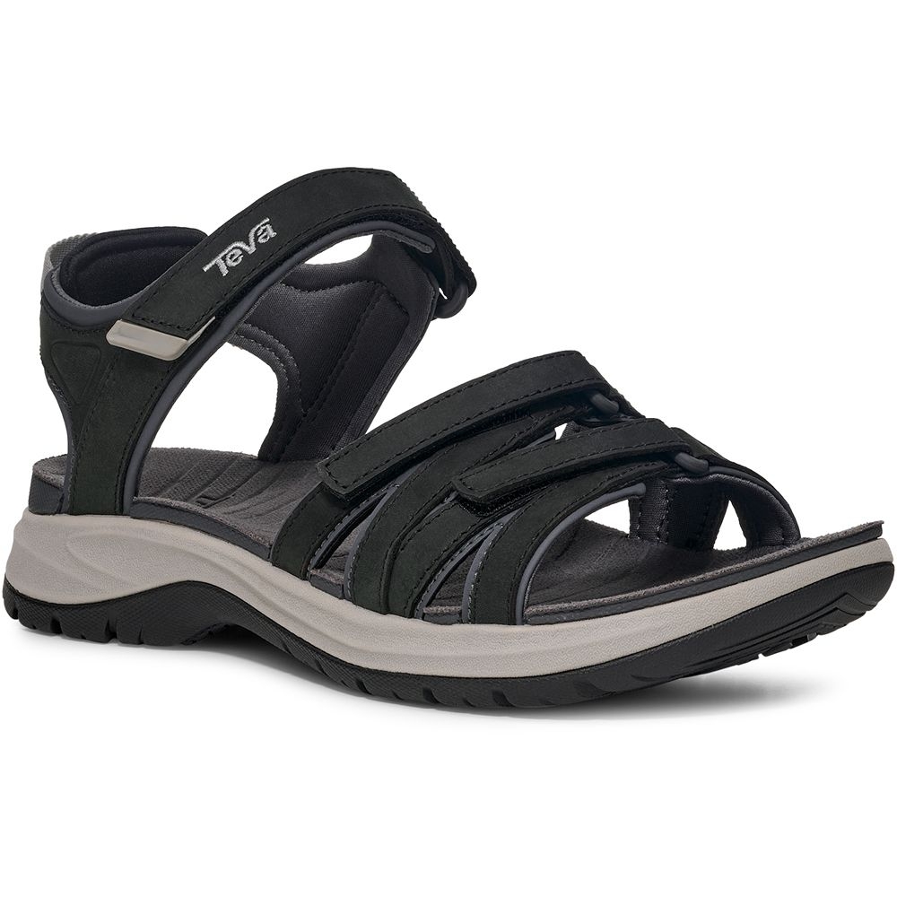 Teva Teva Tirra Sport Leather Women's 1177511-BLK sandalen Teva Tirra Sport Leather Women's Black 1177511-BLK sandalen online bestellen bij Kathmandu Outdoor & Travel
