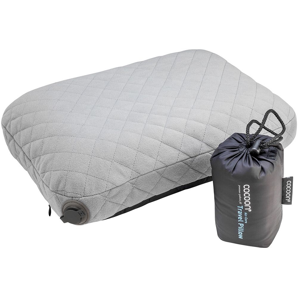 Cocoon Cocoon Air-Core Pillow CACP3T slaapzakken Cocoon Air-Core Pillow Charcoal / Smoke grey CACP3T slaapzakken online bestellen bij Kathmandu Outdoor & Travel