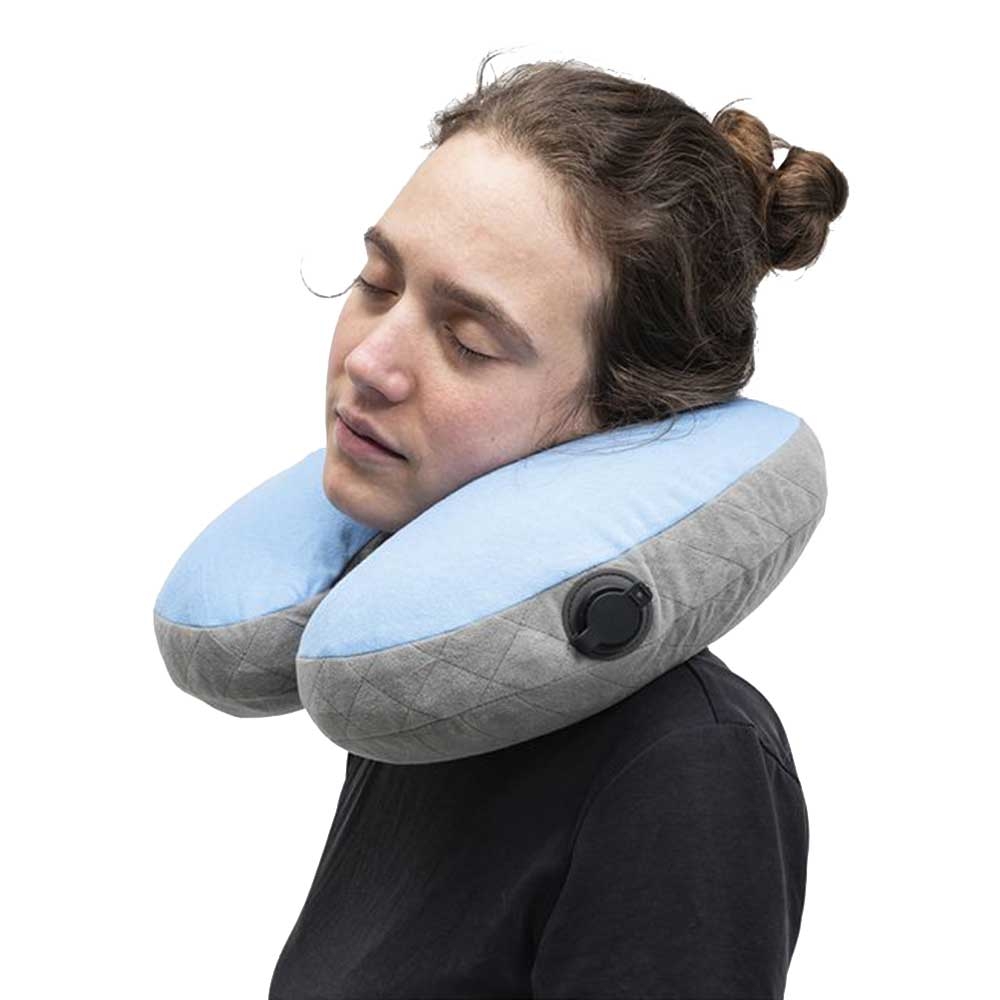 Cocoon Cocoon U-Shaped Neck Pillow CUACP3UL1T reisaccessoires Cocoon U-Shaped Neck Pillow Light-blue / Grey CUACP3UL1T reisaccessoires online bestellen bij Kathmandu Outdoor & Travel