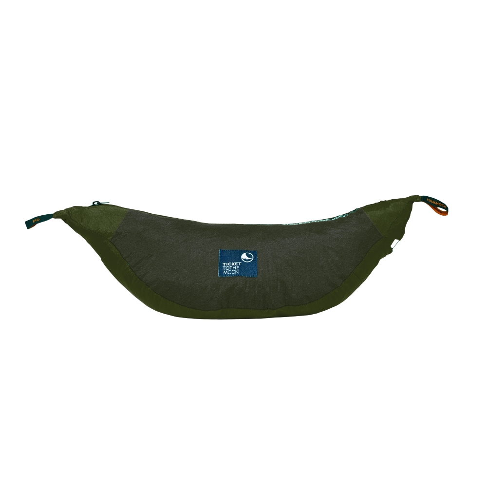 Ticket to the Moon Pro Hammock  Army Green With Black Net TMPRO2407 hangmatten online bestellen bij Kathmandu Outdoor & Travel