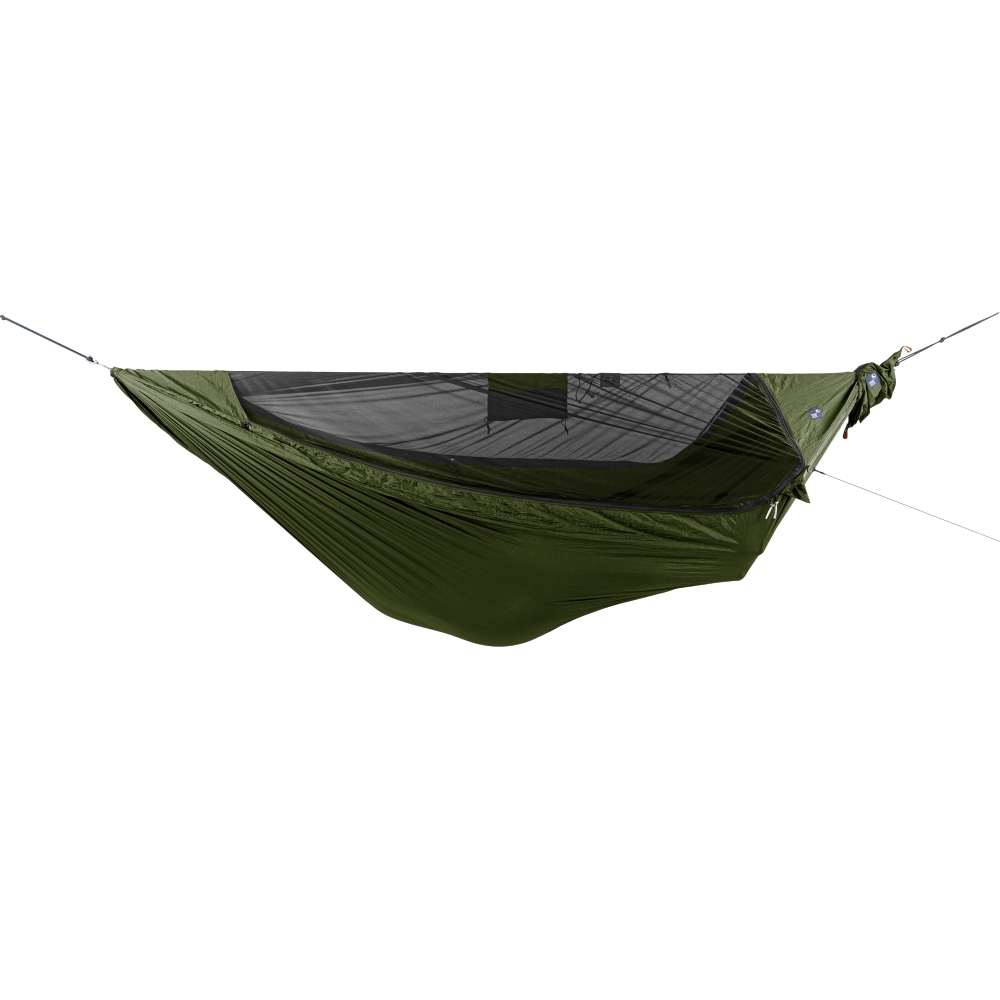 Ticket to the Moon Pro Hammock  Army Green With Black Net TMPRO2407 hangmatten online bestellen bij Kathmandu Outdoor & Travel