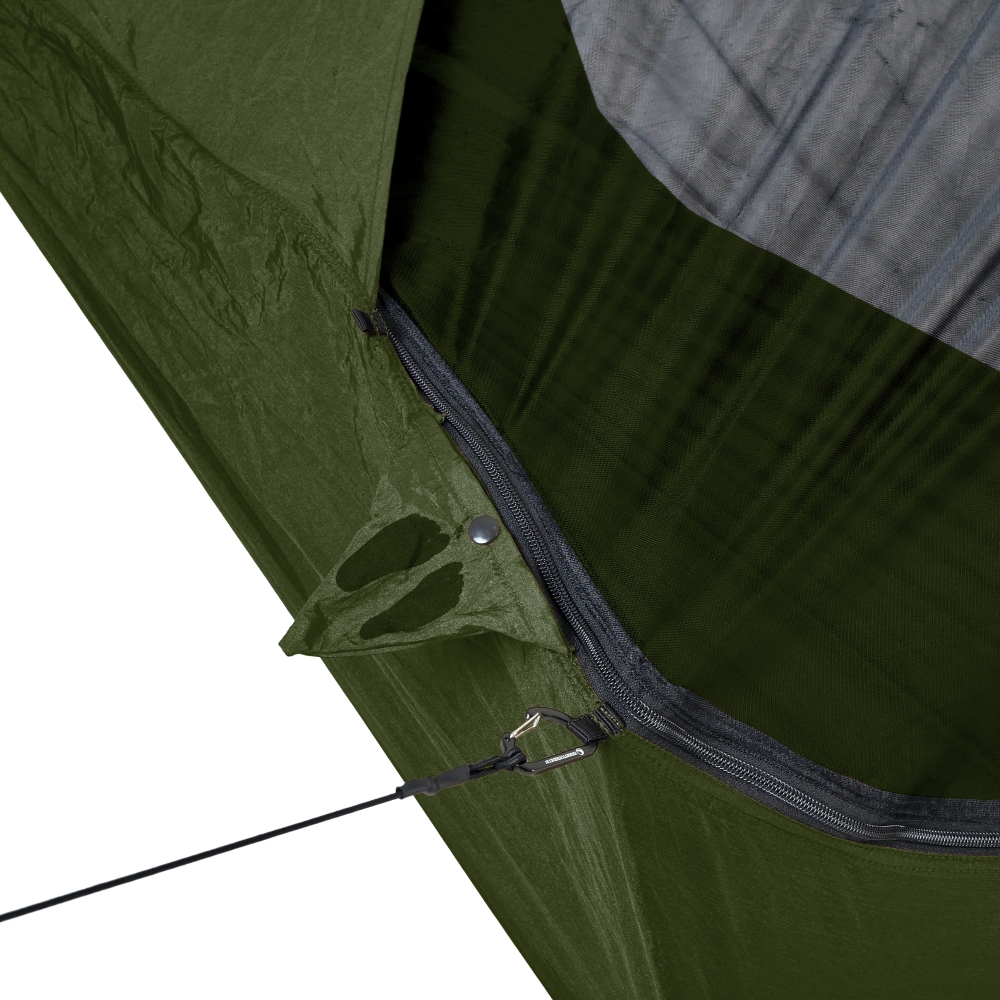 Ticket to the Moon Pro Hammock  Army Green With Black Net TMPRO2407 hangmatten online bestellen bij Kathmandu Outdoor & Travel