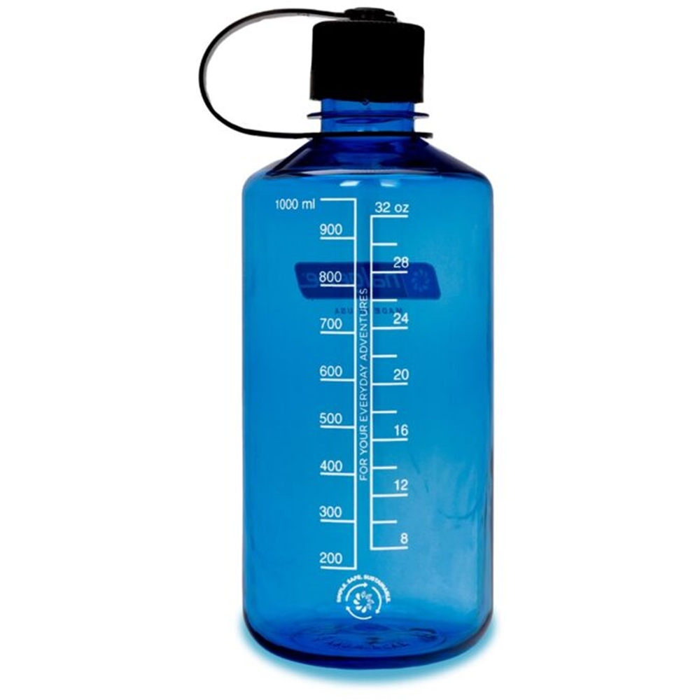Nalgene Narrow-Mouth 1L Slate Blue Sustain N2021-0532 drinkflessen en thermosflessen online bestellen bij Kathmandu Outdoor & Travel