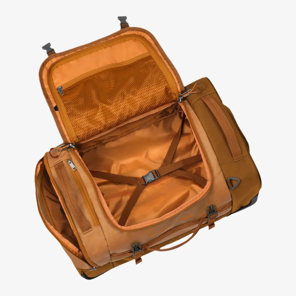 Eagle Creek Eagle Creek Cargo Hauler XT Wheeled Duffel Intl. Carry-on EC030301801 rolkoffers Eagle Creek Cargo Hauler XT Wheeled Duffel Intl. Carry-on Iron Orange EC030301801 rolkoffers online bestellen bij Kathmandu Outdoor & Travel