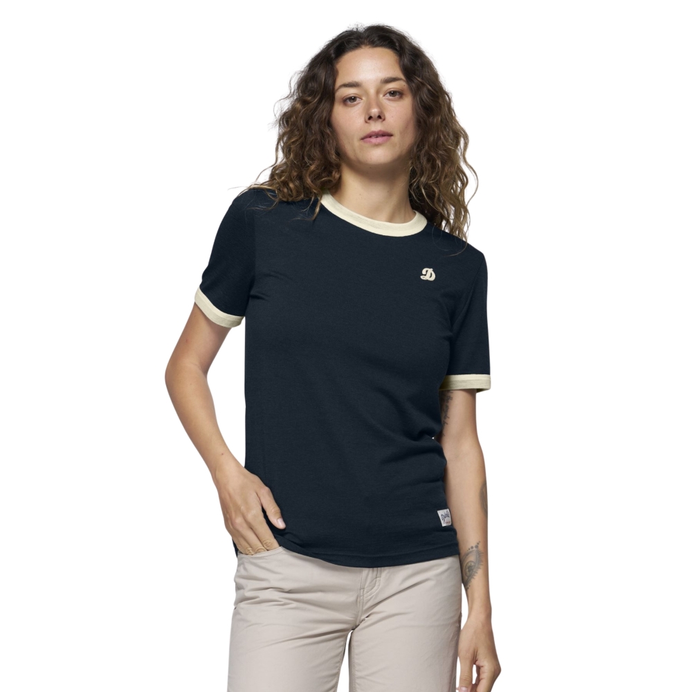 Devold Archive Ringer Tee Ink/Offwhite 183 280 A-284C shirts en tops online bestellen bij Kathmandu Outdoor & Travel