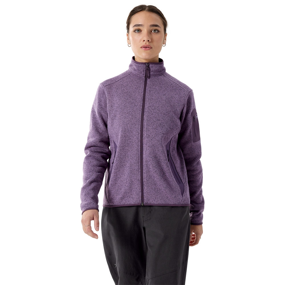 Arc'teryx Covert Cardigan Women's Moondrop Heather 10559-022841 fleeces en truien online bestellen bij Kathmandu Outdoor & Travel
