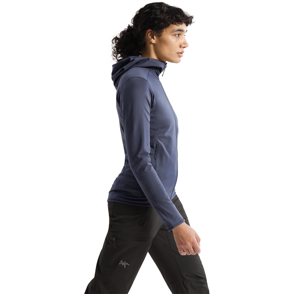Arc'teryx Kyanite LT Hoody Women's Dk Stratus 9645-021549 fleeces en truien online bestellen bij Kathmandu Outdoor & Travel