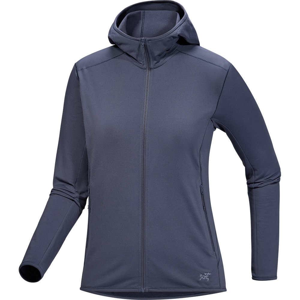 Arc'teryx Kyanite LT Hoody Women's Dk Stratus 9645-021549 fleeces en truien online bestellen bij Kathmandu Outdoor & Travel