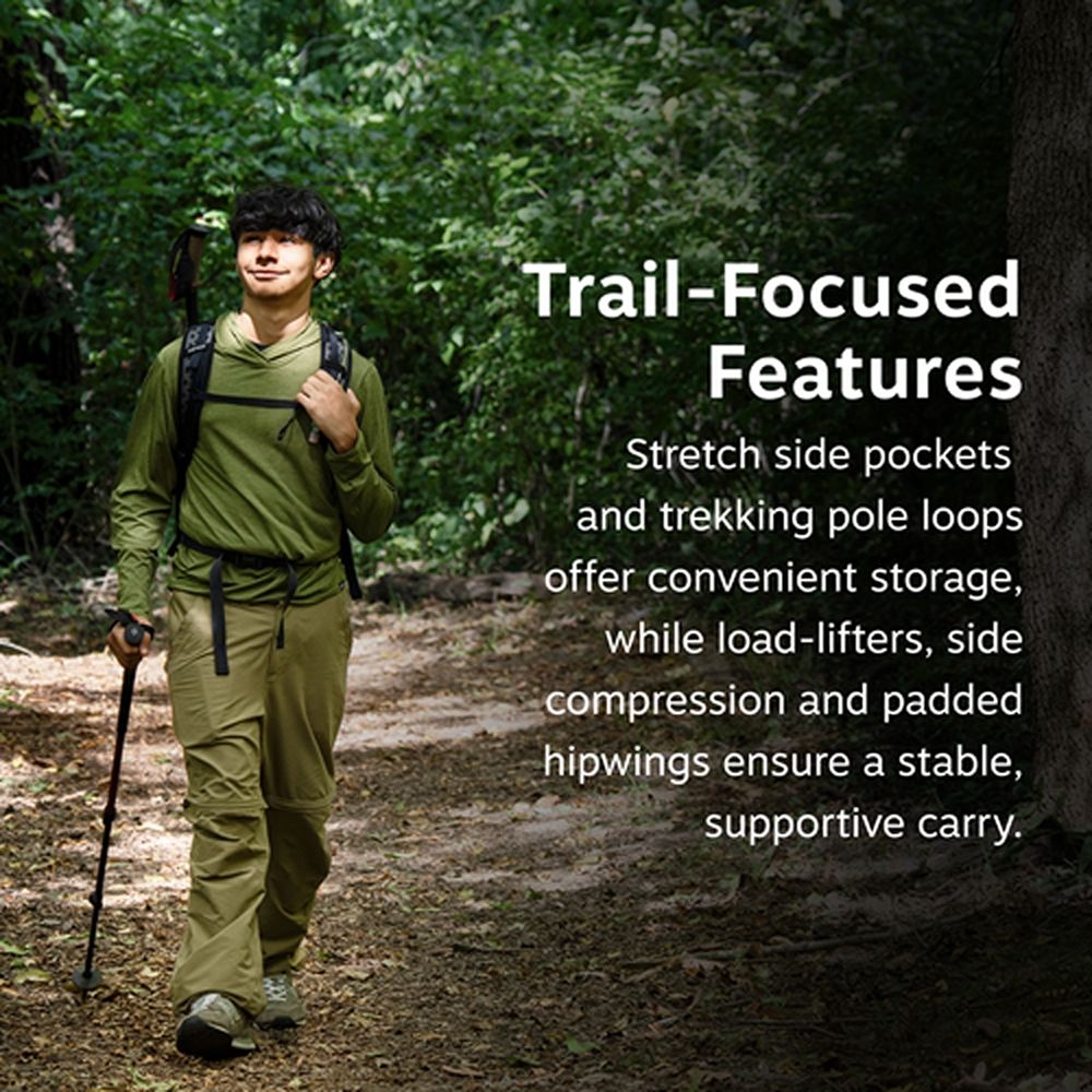 Osprey Hikelite 26  Raven Black 10007545 dagrugzakken online bestellen bij Kathmandu Outdoor & Travel