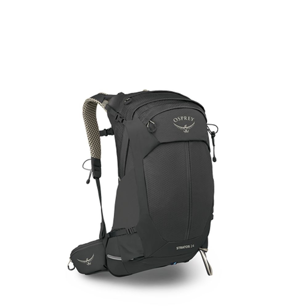 Osprey Stratos 24  Raven Black 10007529 dagrugzakken online bestellen bij Kathmandu Outdoor & Travel
