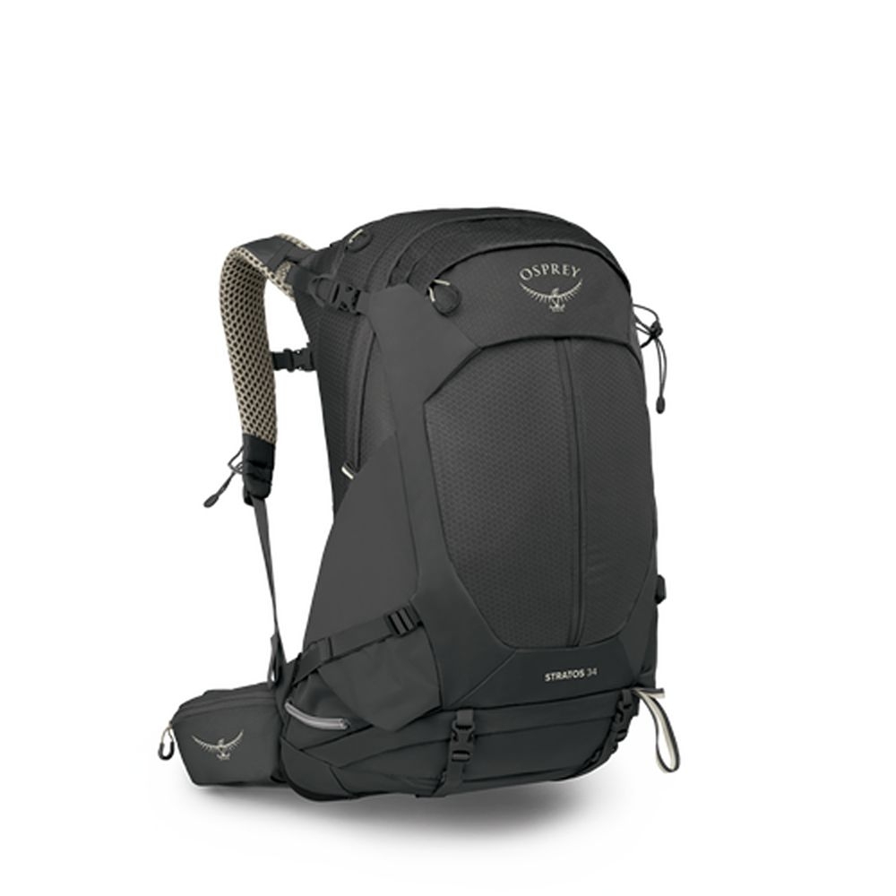 Osprey Stratos 34  Raven Black 10007532 dagrugzakken online bestellen bij Kathmandu Outdoor & Travel