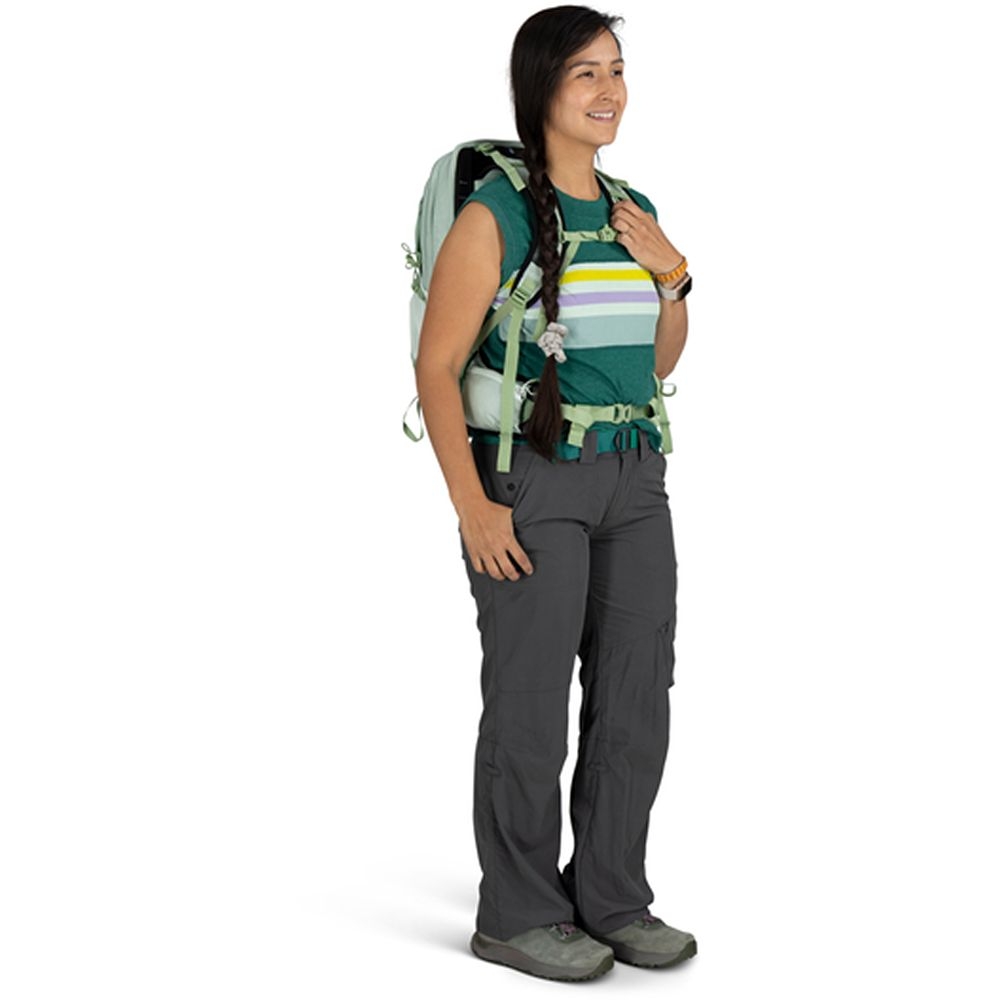 Osprey Tempest 11 Women's Frosty Mint Green Botanica 10006794 dagrugzakken online bestellen bij Kathmandu Outdoor & Travel