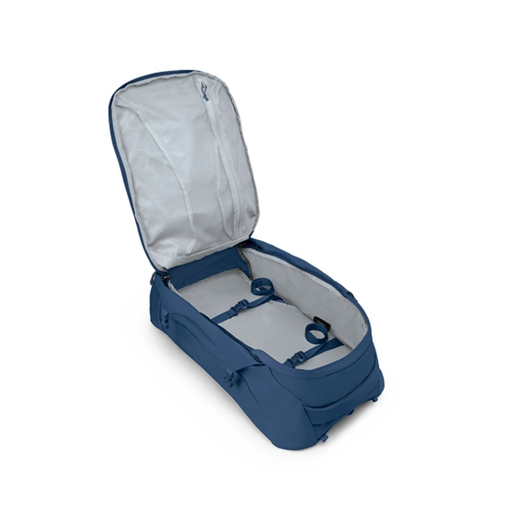 Osprey Farpoint 55  Antique Blue 10007395 reistassen online bestellen bij Kathmandu Outdoor & Travel