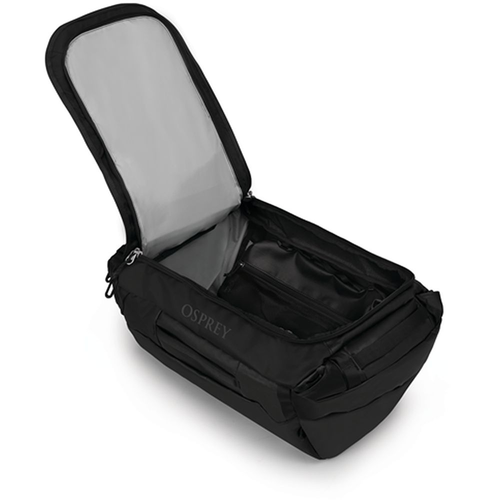 Osprey Transporter Duffel 40  Raven Black 10006320 duffels online bestellen bij Kathmandu Outdoor & Travel