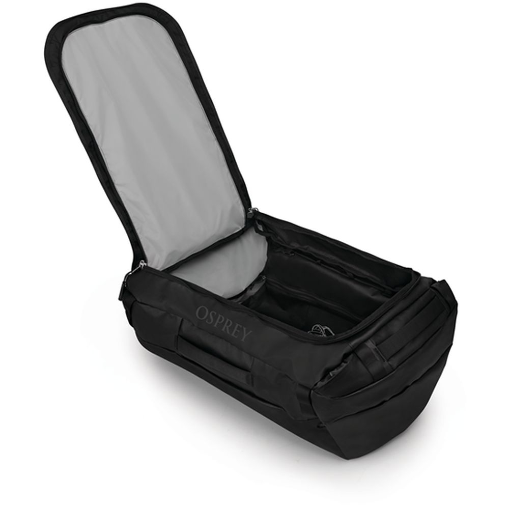 Osprey Transporter Duffel 65  Raven Black 10006325 duffels online bestellen bij Kathmandu Outdoor & Travel