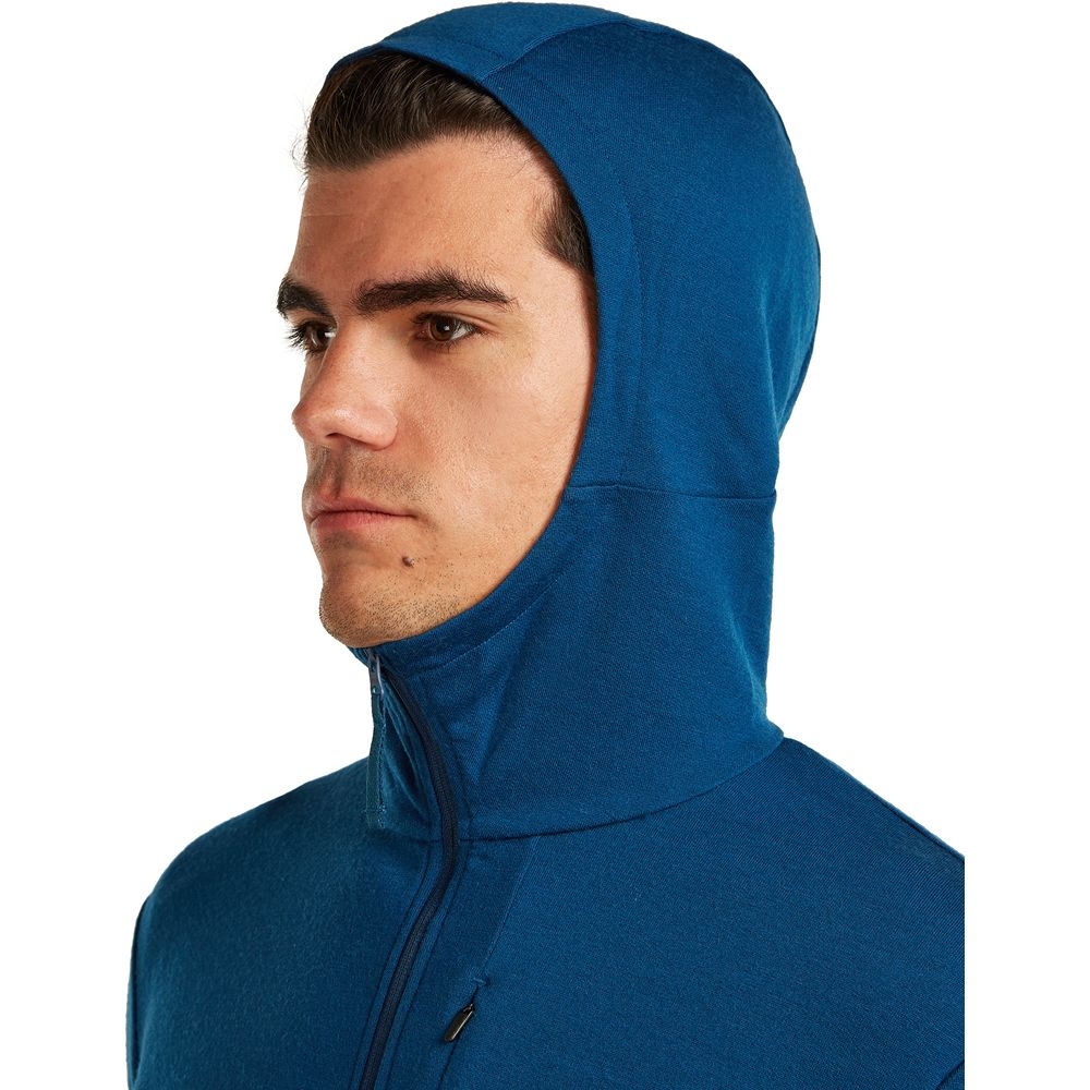 Icebreaker Mer 260 Quantum IV LS Zip Hoodie Atlantis IBBA56W2-0GP1 fleeces en truien online bestellen bij Kathmandu Outdoor & Travel