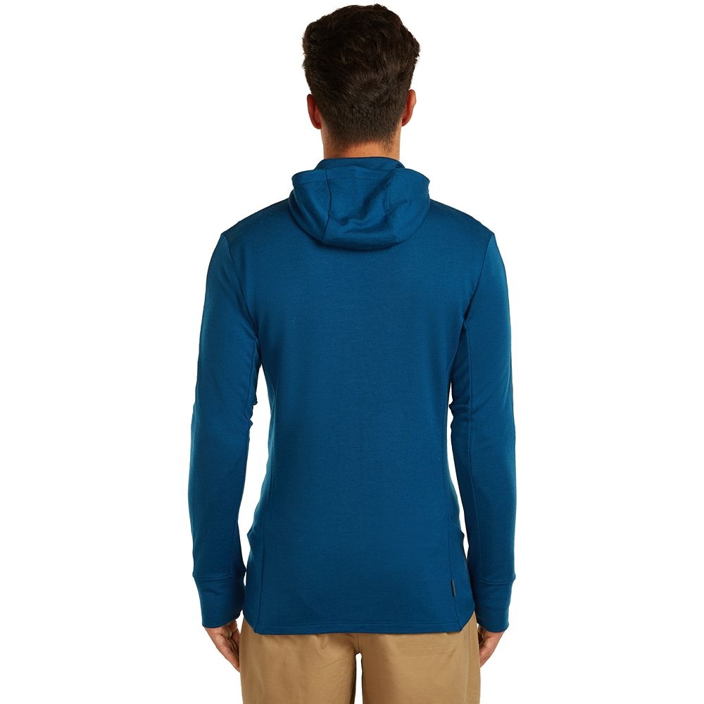 Icebreaker Mer 260 Quantum IV LS Zip Hoodie Atlantis IBBA56W2-0GP1 fleeces en truien online bestellen bij Kathmandu Outdoor & Travel