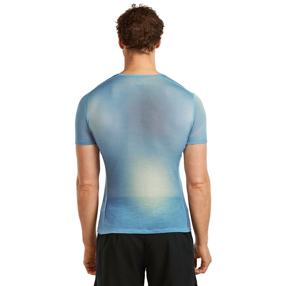 Icebreaker Mer 75 Cool-Lite Feather SS Crewe Atlan/Flintblue/Seagl IB0A57HF-0MT1 shirts en tops online bestellen bij Kathmandu Outdoor & Travel