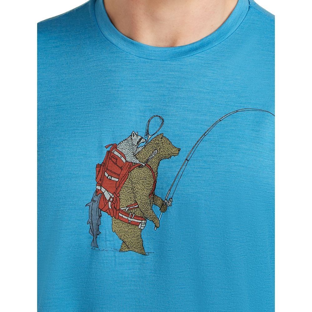 Icebreaker Mer 150 Tech Lite SS Tee Bear Catch Artic IB0A57FU-0A01 shirts en tops online bestellen bij Kathmandu Outdoor & Travel