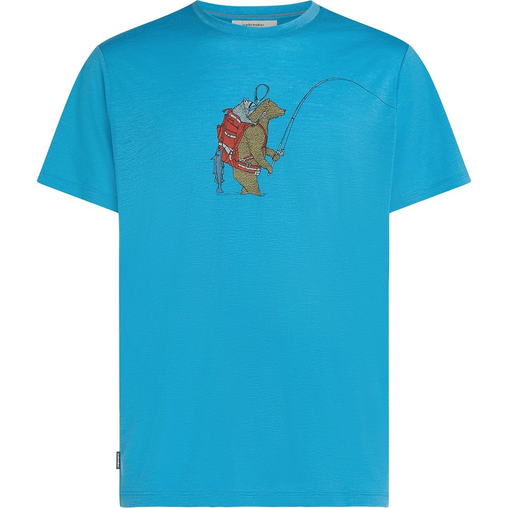 Icebreaker Mer 150 Tech Lite SS Tee Bear Catch Artic IB0A57FU-0A01 shirts en tops online bestellen bij Kathmandu Outdoor & Travel