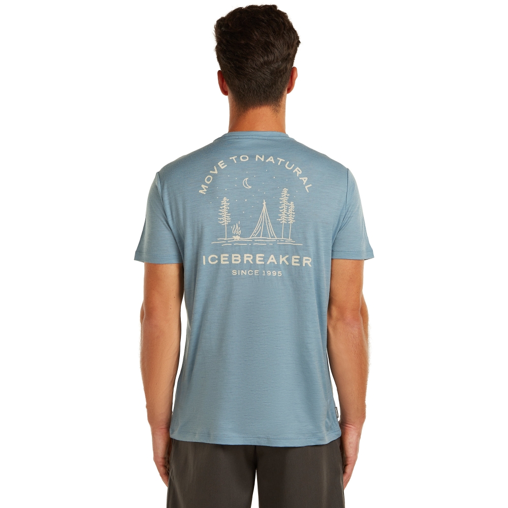 Icebreaker Icebreaker Mer 150 Tech Lite SS Tee Peaceful Pass IB0A57FQ-0L21 shirts en tops Icebreaker Mer 150 Tech Lite SS Tee Peaceful Pass Flint Blue IB0A57FQ-0L21 shirts en tops online bestellen bij Kathmandu Outdoor & Travel