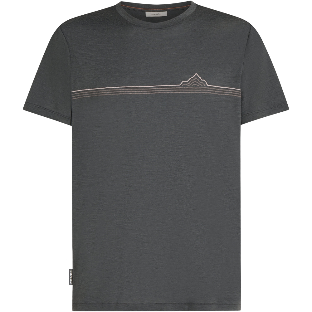 Icebreaker Mer 150 Tech Lite SS Tee Range Stripes Obsidian IB0A57FO-0A11 shirts en tops online bestellen bij Kathmandu Outdoor & Travel