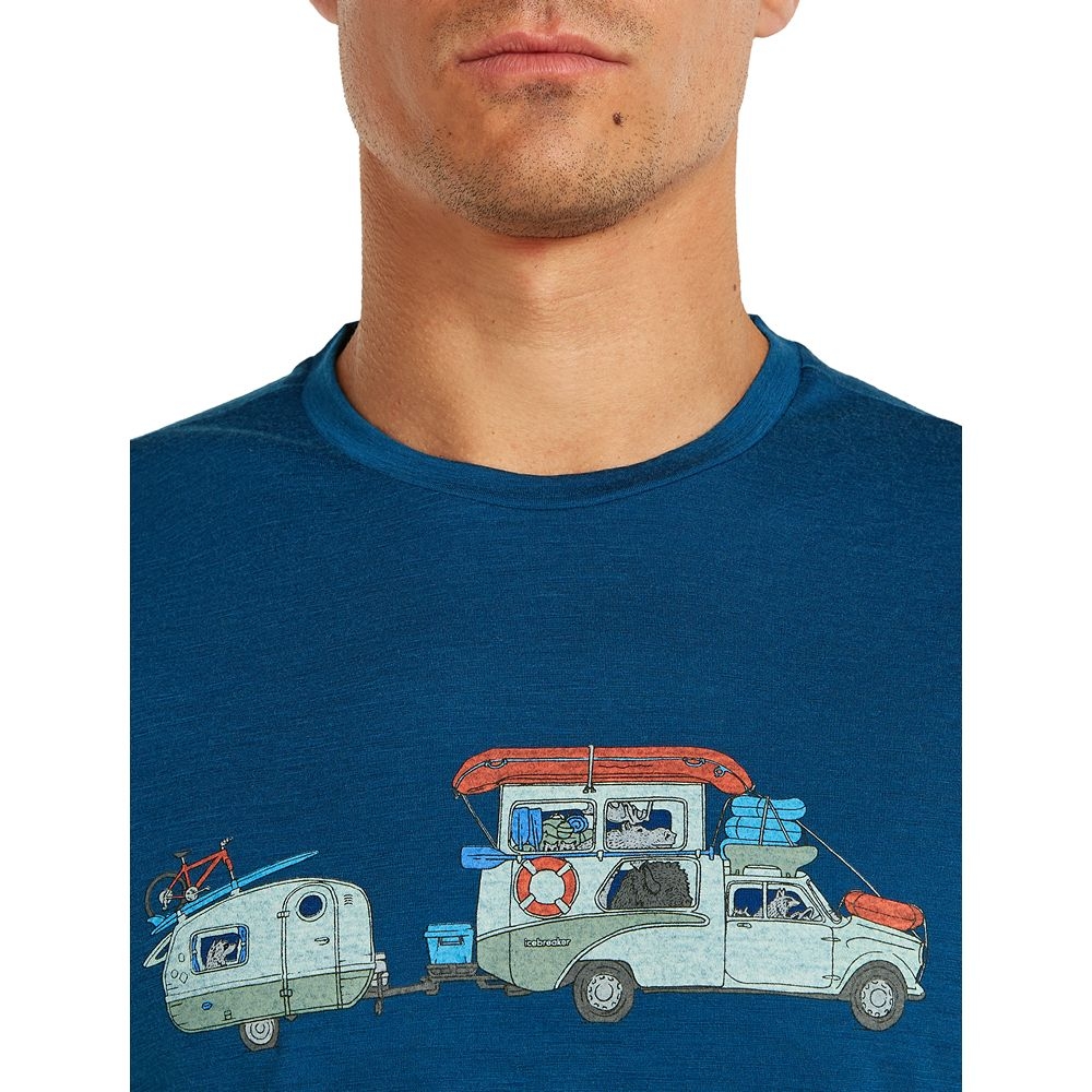 Icebreaker Mer 150 Tech Lite SS Tee Transportage Atlantis IB0A57FL-0GP1 shirts en tops online bestellen bij Kathmandu Outdoor & Travel