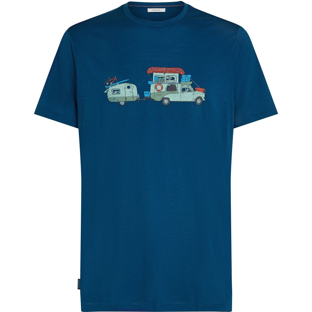 Icebreaker Mer 150 Tech Lite SS Tee Transportage Atlantis IB0A57FL-0GP1 shirts en tops online bestellen bij Kathmandu Outdoor & Travel