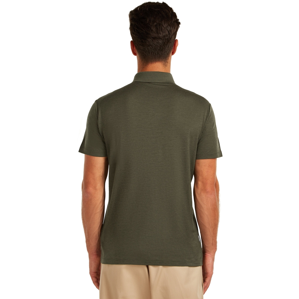 Icebreaker Mer 150 Tech Lite III SS Polo Dk Loden IB0A56WK-0L11 shirts en tops online bestellen bij Kathmandu Outdoor & Travel