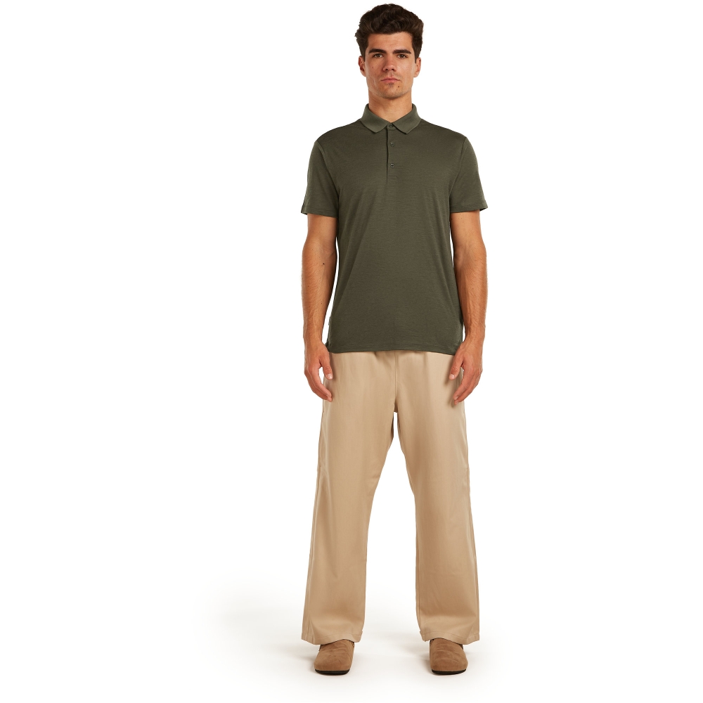 Icebreaker Mer 150 Tech Lite III SS Polo Dk Loden IB0A56WK-0L11 shirts en tops online bestellen bij Kathmandu Outdoor & Travel
