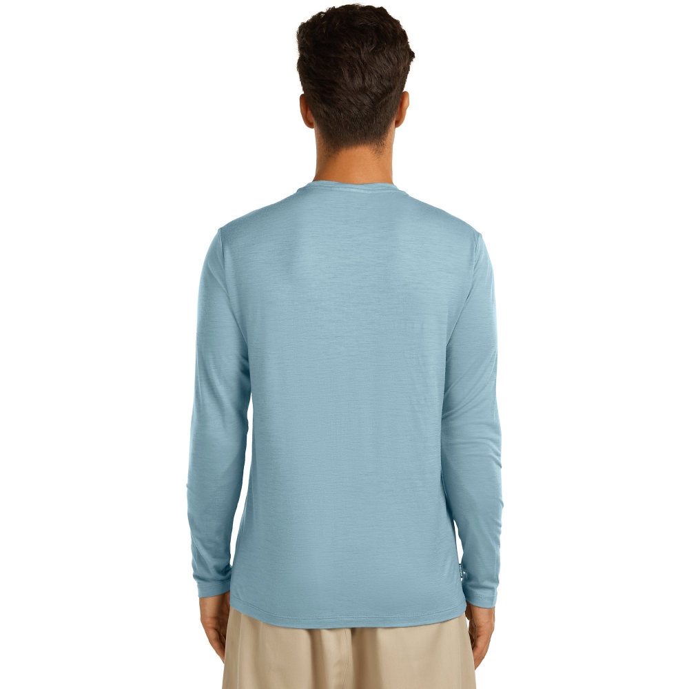 Icebreaker Mer 150 Tech Lite LS Tee Peak Bal  Flint Blue IB0A57FT-0L21 shirts en tops online bestellen bij Kathmandu Outdoor & Travel