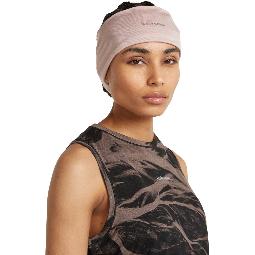 Icebreaker Cool-Lite Flexi Headband Piink Quartz IB0A56FN-0LH1 kleding accessoires online bestellen bij Kathmandu Outdoor & Travel