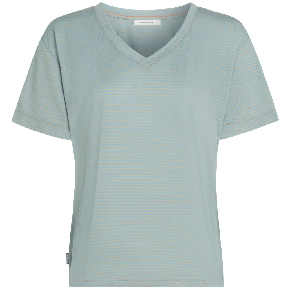Icebreaker Mer 150 Tech Lite SS Relax V Neck Tee Women's Undyed/Midnight Navy IB0A57GO-0ME1 shirts en tops online bestellen bij Kathmandu Outdoor & Travel