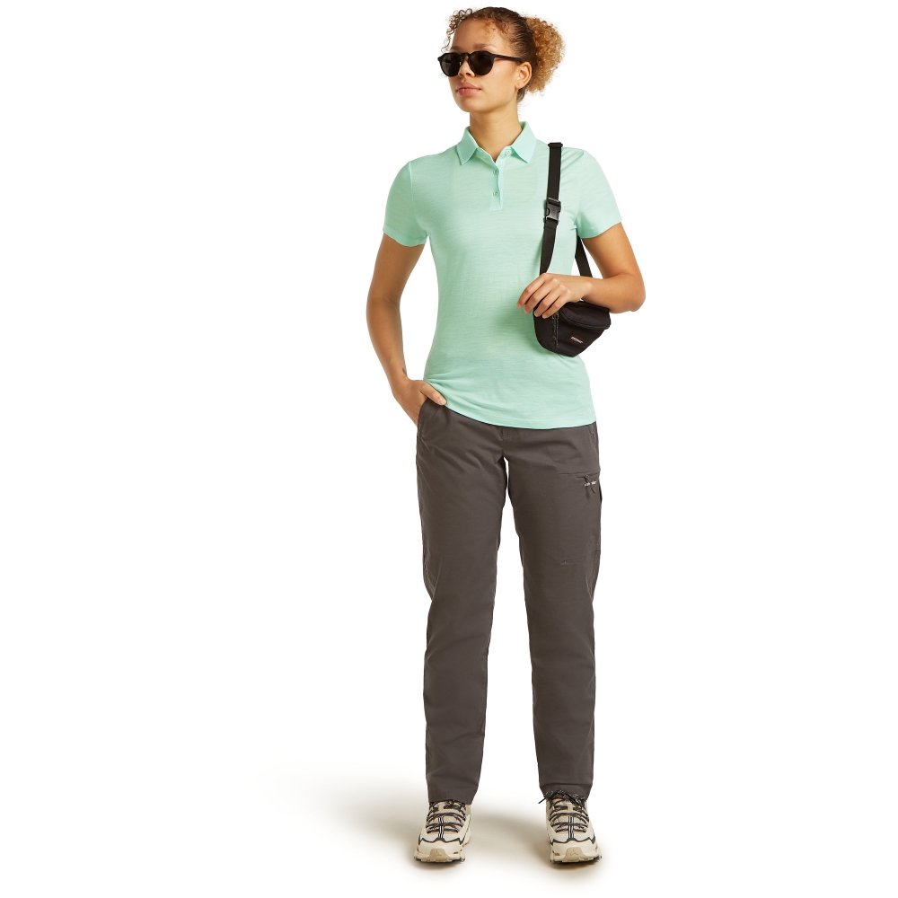 Icebreaker Mer 150 Tech Lite III SS Polo Women's Black IB0A56Y7-0011 shirts en tops online bestellen bij Kathmandu Outdoor & Travel