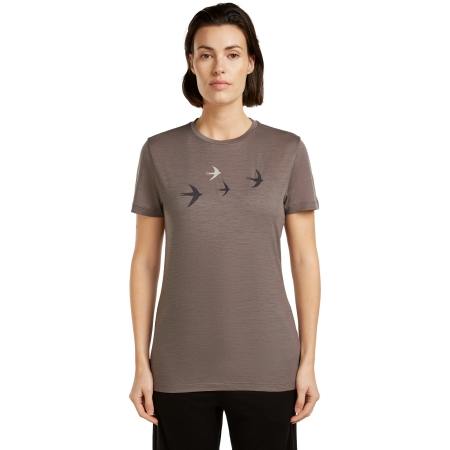 Icebreaker  Mer 150 Tech Lite SS Tee Bird Transit Women's Porcini 