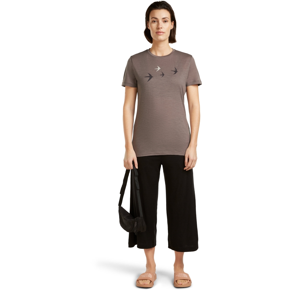 Icebreaker Mer 150 Tech Lite SS Tee Bird Transit Women's Porcini IB0A57FX-0KW1 shirts en tops online bestellen bij Kathmandu Outdoor & Travel