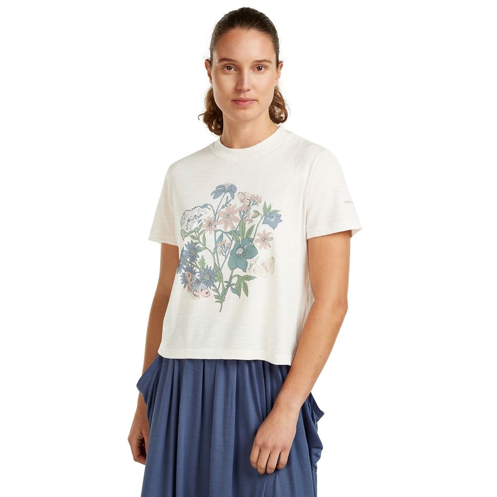 Icebreaker Mer 150 Tech Lite SS Crop Tee Women's Ecru Hthr IB0A57FZ-1161 shirts en tops online bestellen bij Kathmandu Outdoor & Travel