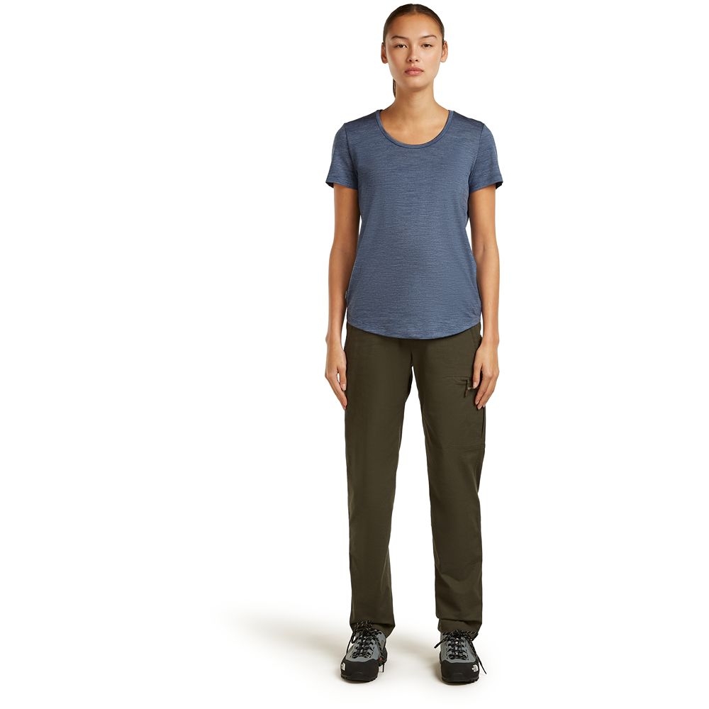 Icebreaker Mer 125 Cool-Lite Sphere III SS Scoop Women's Dawn Hthr IB0A56ZP-A901 shirts en tops online bestellen bij Kathmandu Outdoor & Travel