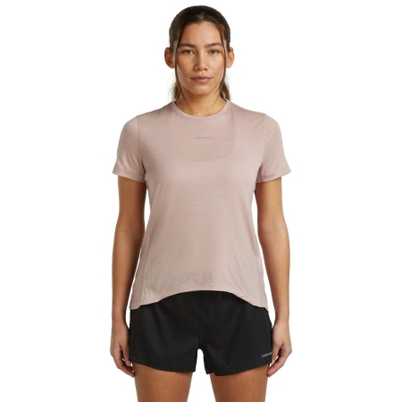 Icebreaker  Mer 125 Cool-Lite Speed SS Slit Back Tee Women's Pink Quartz