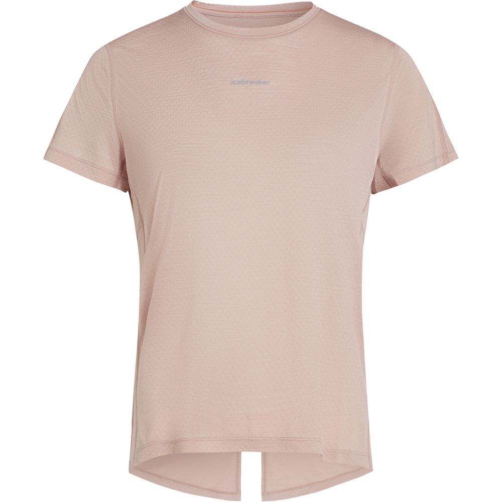Icebreaker Mer 125 Cool-Lite Speed SS Slit Back Tee Women's Pink Quartz IB0A56XV-0LH1 shirts en tops online bestellen bij Kathmandu Outdoor & Travel
