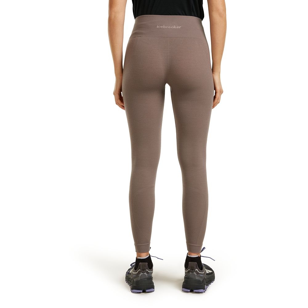 Icebreaker Mer 260 Zoneknit Seamless 25 Tights Women's Porcini IB0A56XP-0KW1 broeken online bestellen bij Kathmandu Outdoor & Travel