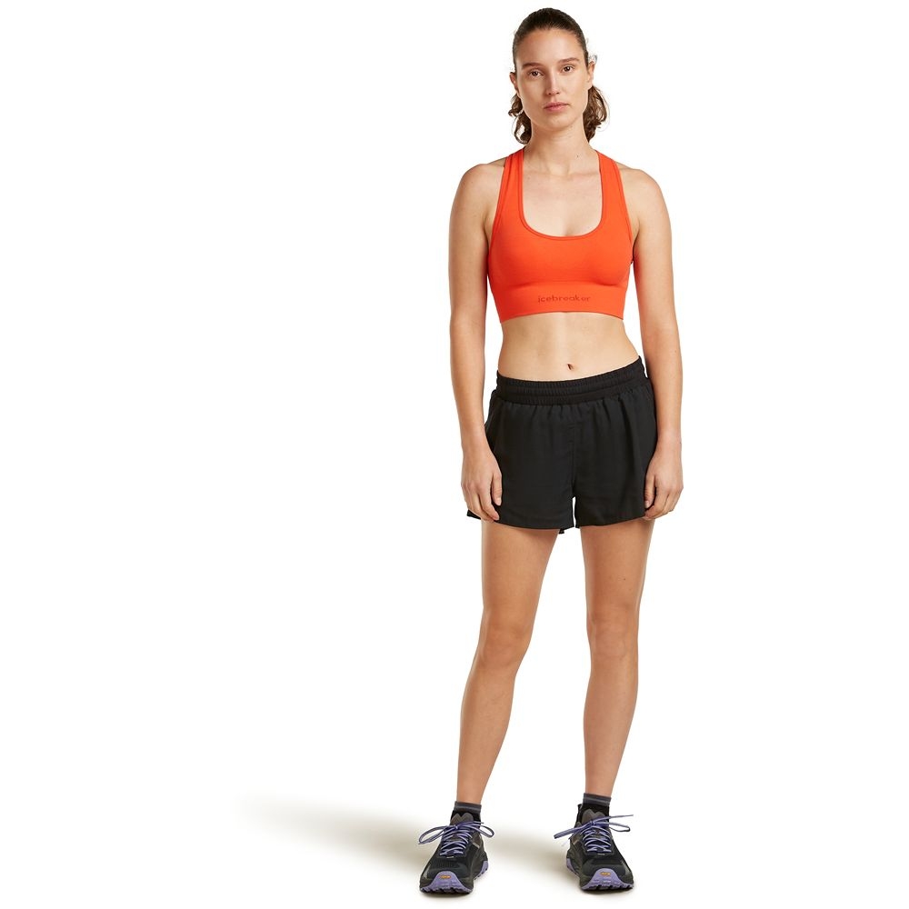 Icebreaker Mer 260 Zoneknit Seamless Bra Women's Fervid IB0A56XN-0GT1 onderkleding/thermokleding online bestellen bij Kathmandu Outdoor & Travel