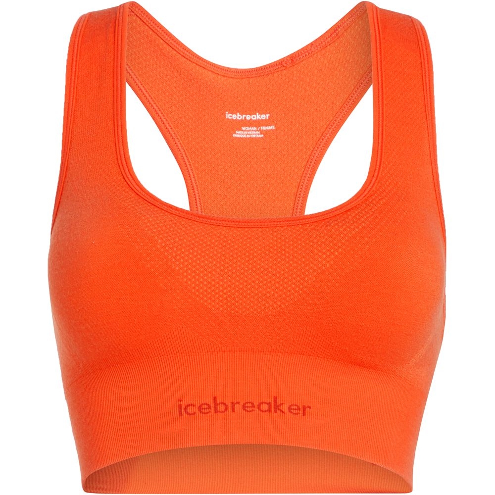 Icebreaker Mer 260 Zoneknit Seamless Bra Women's Fervid IB0A56XN-0GT1 onderkleding/thermokleding online bestellen bij Kathmandu Outdoor & Travel