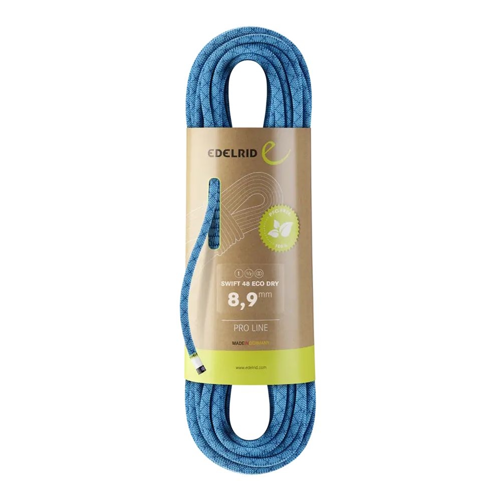 Edelrid Edelrid Swift 48 Eco Dry 8,9mm 50M 713580503290 klimtouw en bandsling Edelrid Swift 48 Eco Dry 8,9mm 50M Icemint 713580503290 klimtouw en bandsling online bestellen bij Kathmandu Outdoor & Travel