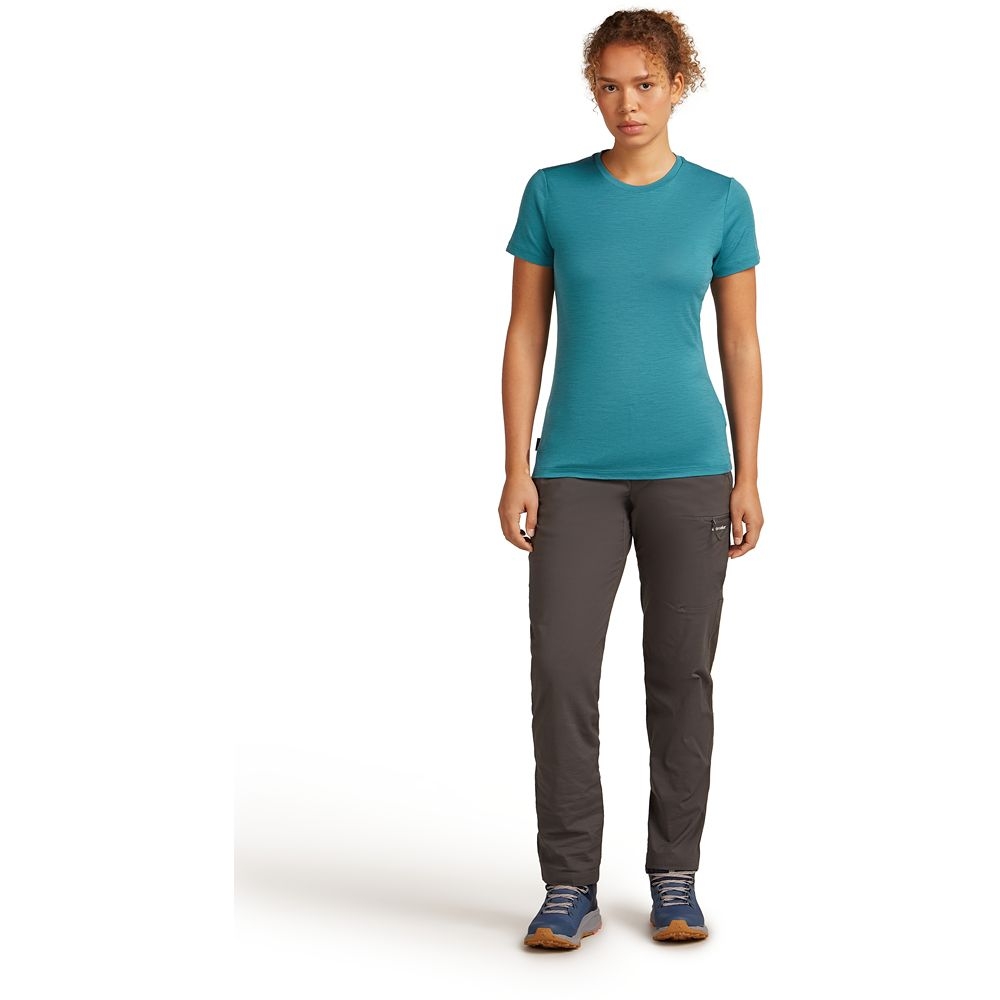 Icebreaker Mer 150 Tech Lite III SS Tee Women's Tidal 0A56Y80-LG1 shirts en tops online bestellen bij Kathmandu Outdoor & Travel